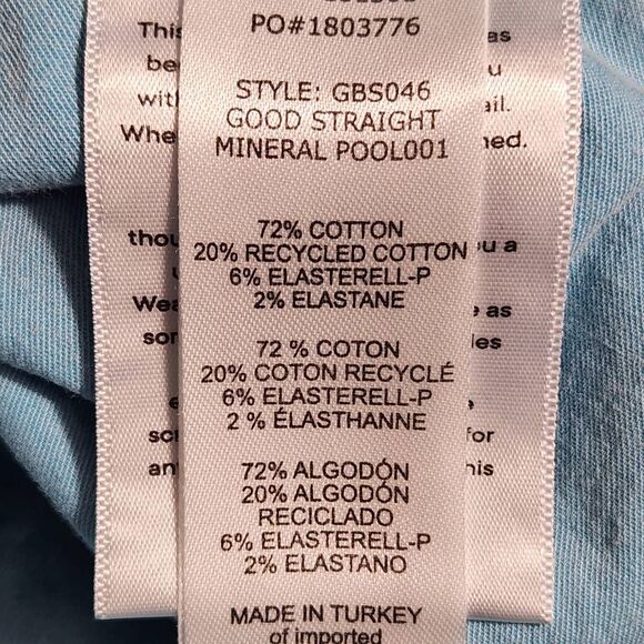 Good American Blue Straight Leg Ankle Jeans Size 12 Light Blue Denim - Picture 7 of 9